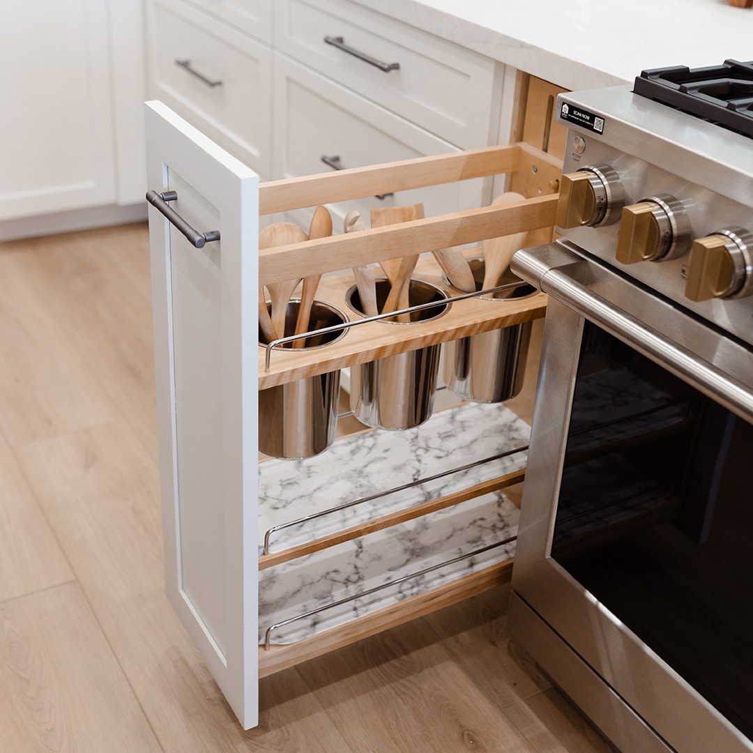 Custom kitchen with premium storage features